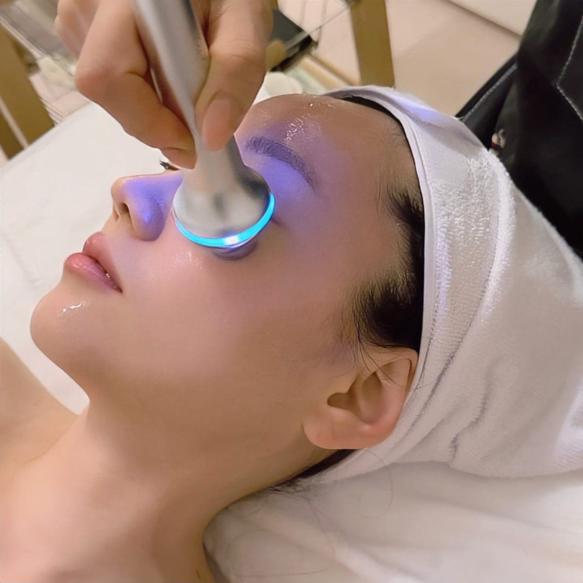 A Korean-style facial treatment