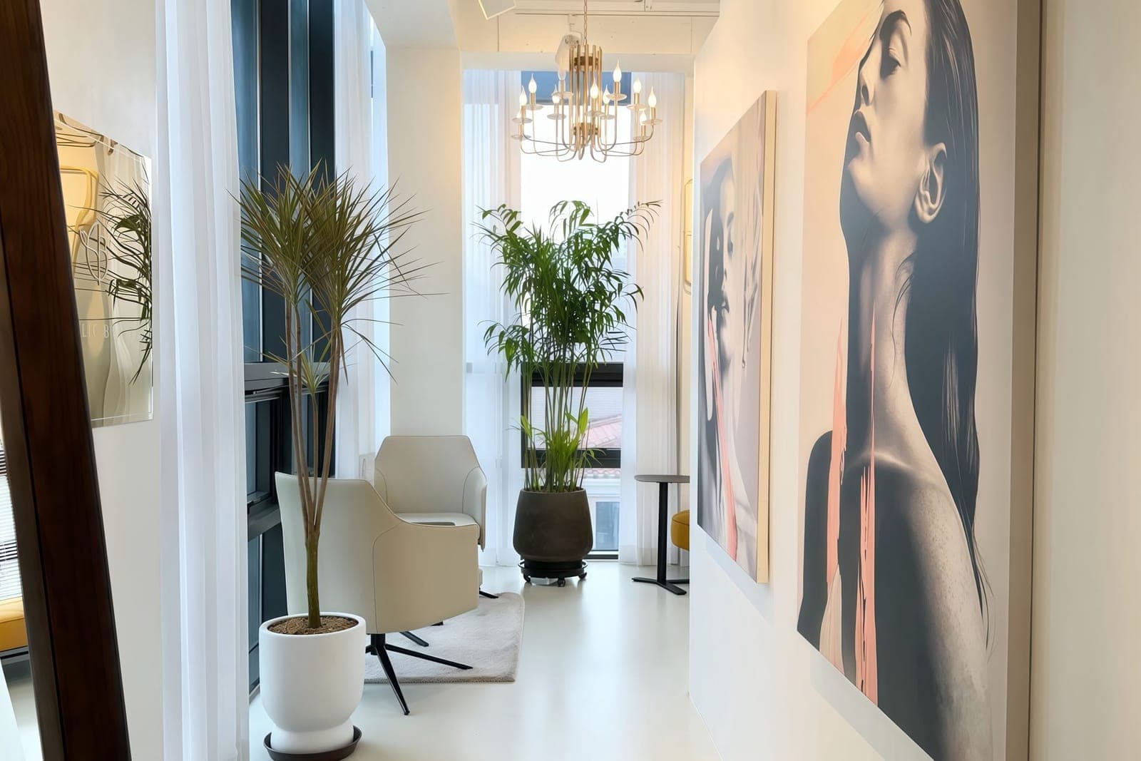 The hallway of the Sterling studio