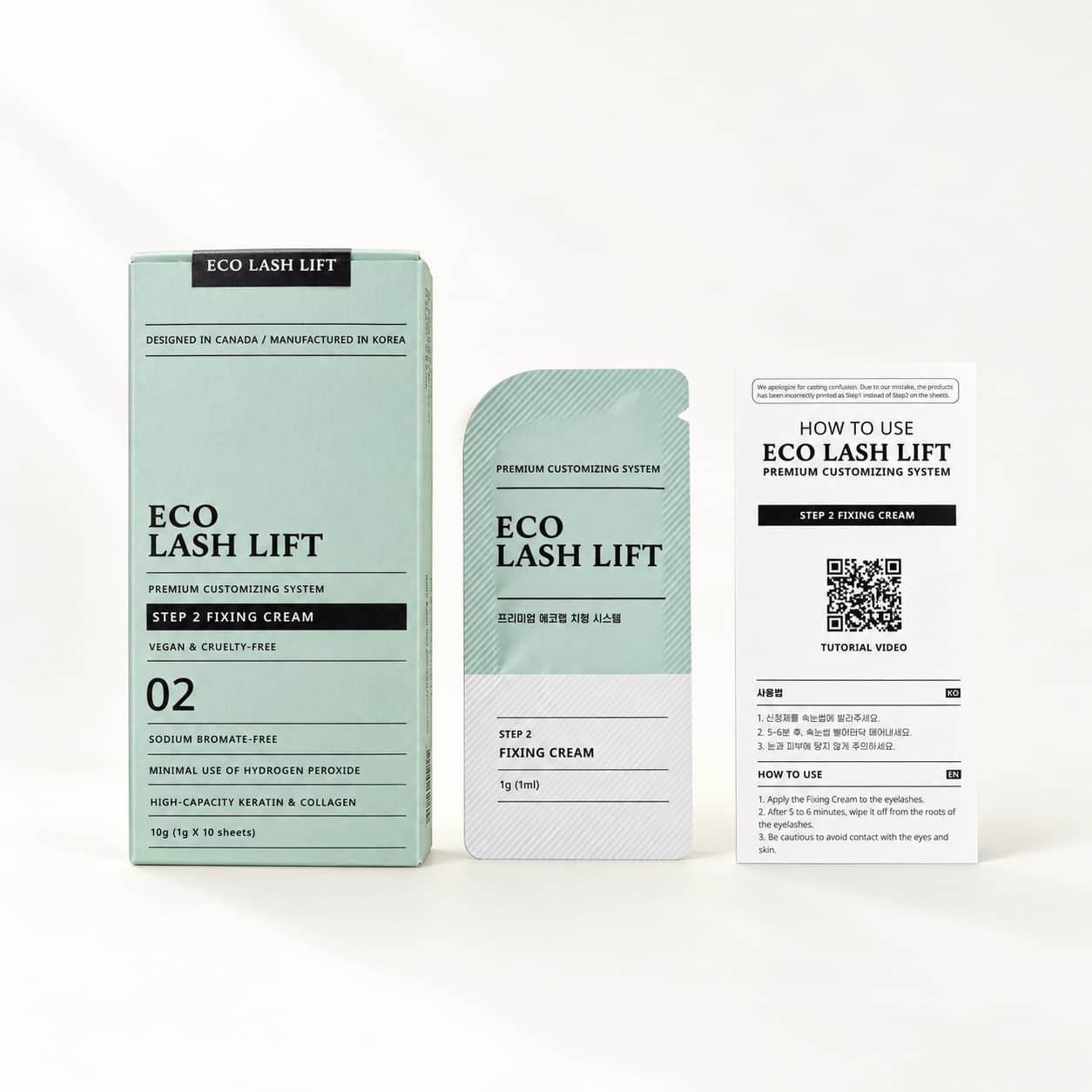 ECO Lash Lift — Step 2 Fixing Cream (10 Pouches)