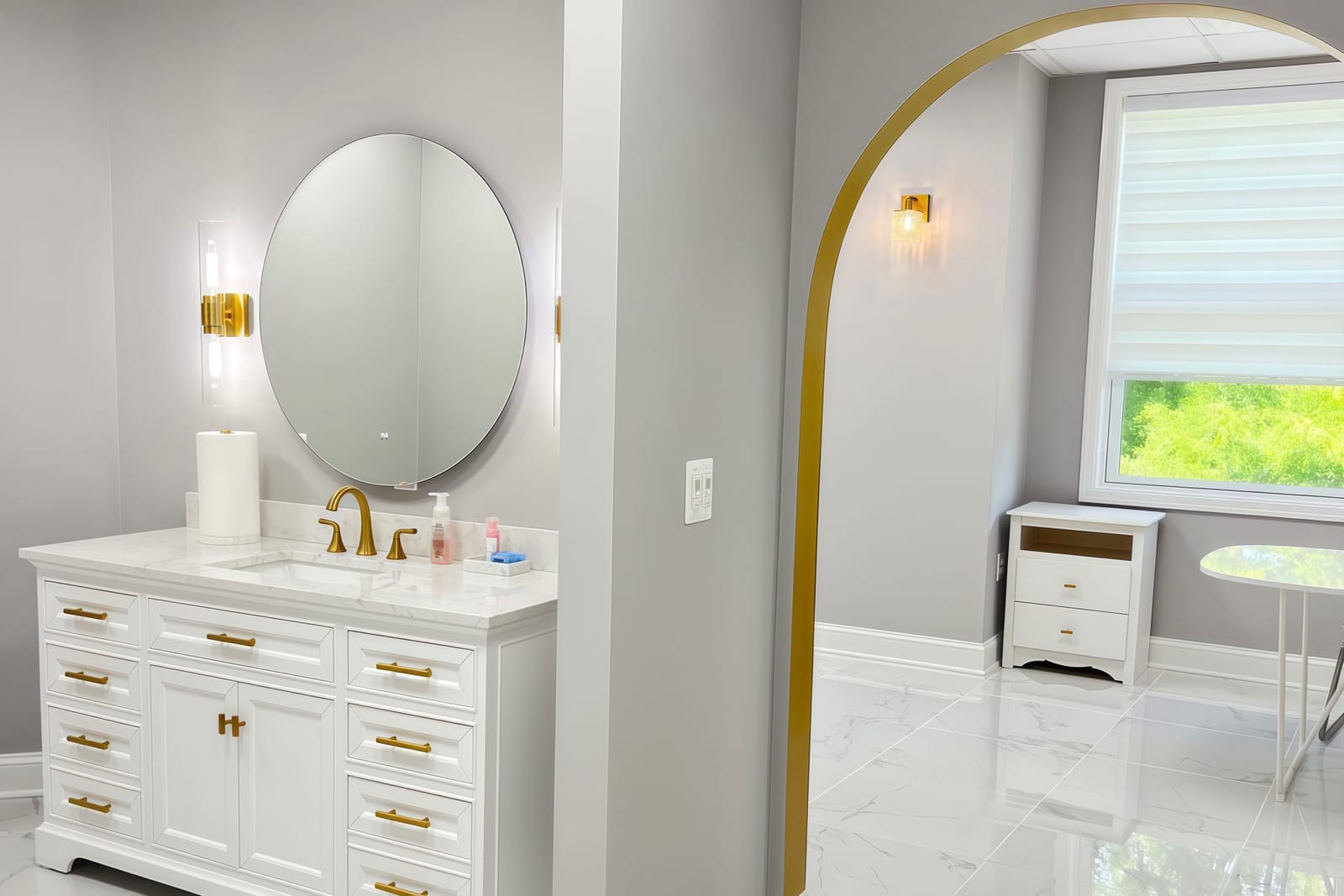 A vanity in the Sterling studio