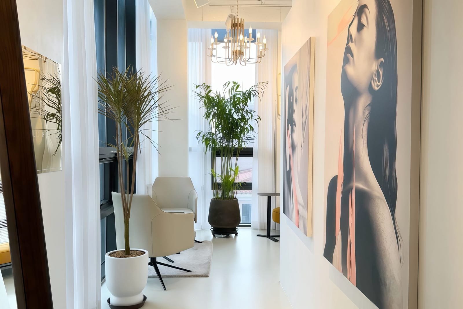 The hallway of the Sterling studio