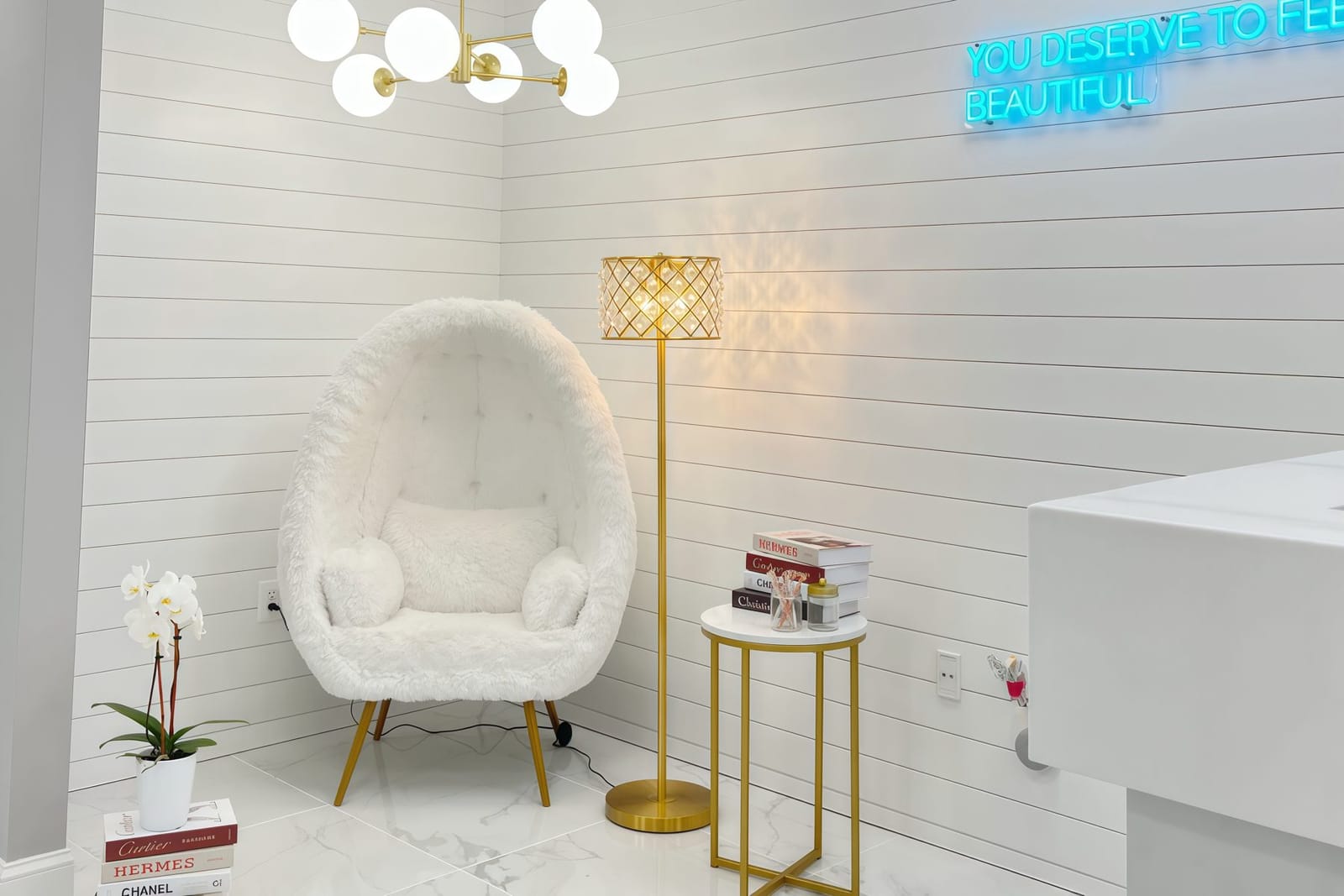 A treatment corner in the Sterling studio